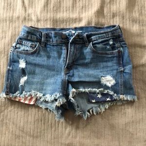 Old navy American flag pocket shorts